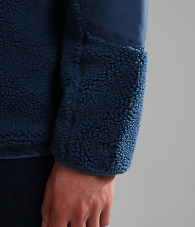 Teide fleecesweater met rolkraag-